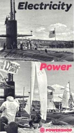 Powershop's Electricity vs Power billboard campaign.